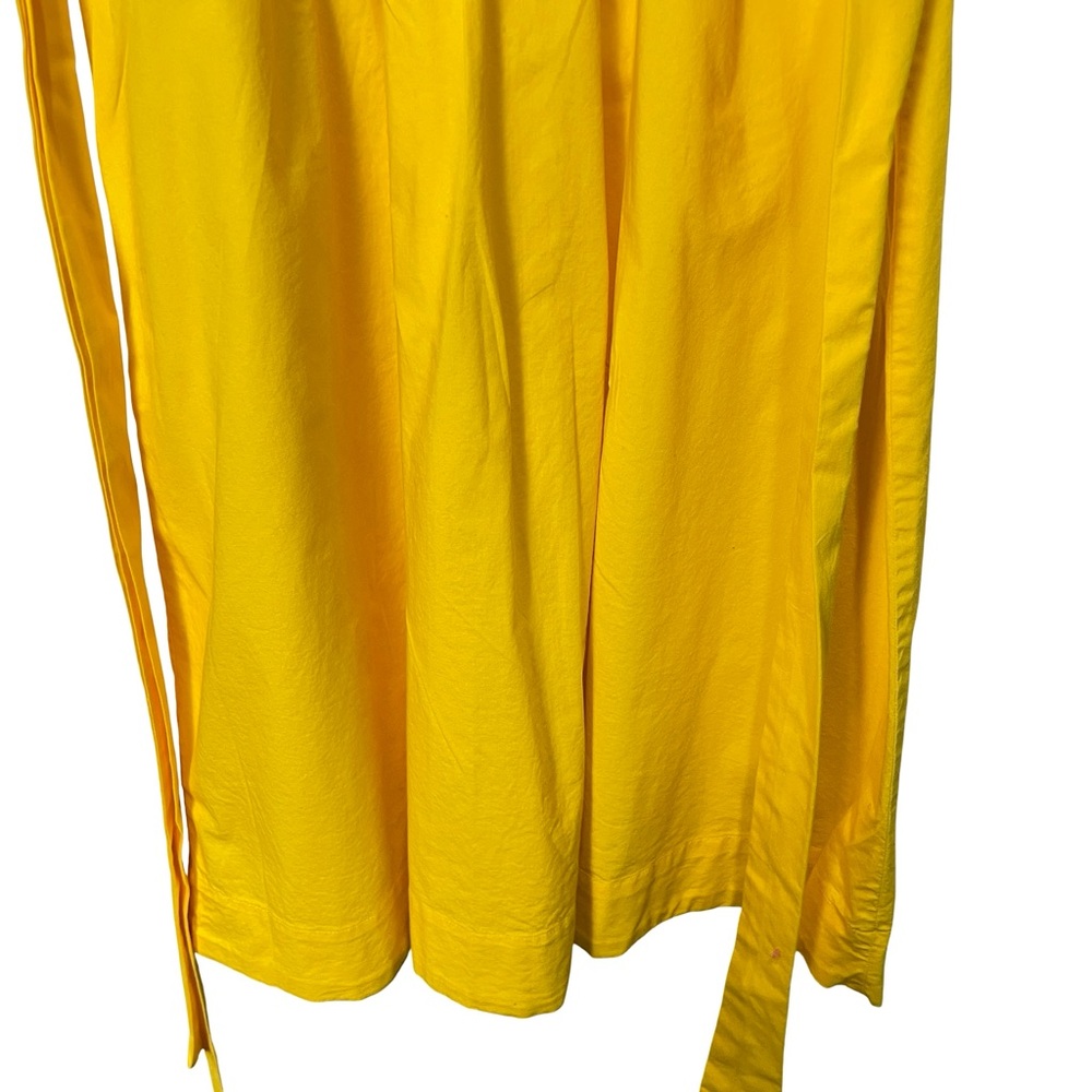 J. Crew Factory Sleeveless Tie-waist Shirtdress in Yellow, Size 6 - Picture 9 of 10